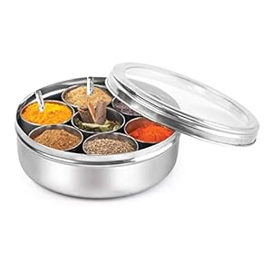Cello Steelox Stainless Steel Spice Box