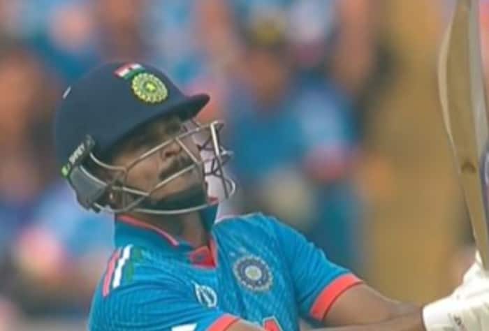 Shreyas Iyer Slams Longest Six Of ODI World Cup 2023 During Sri Lanka Tie