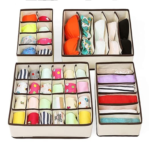 House of Quirk Foldable Storage Box Drawer Divider Organizer Closet Storage