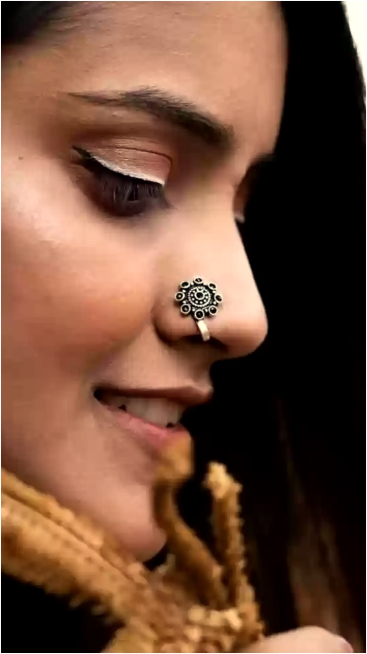 Buy Kuberbox 18k Alizeh Nose Ring non-pierced Online in India - Etsy