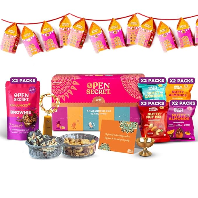 Open Secret Diwali Gift Hamper Item Snacks Combo Box