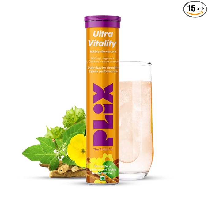 PLIX - THE PLANT FIX Ultra Vitality Effervescent for Stamina, Performance & Strength