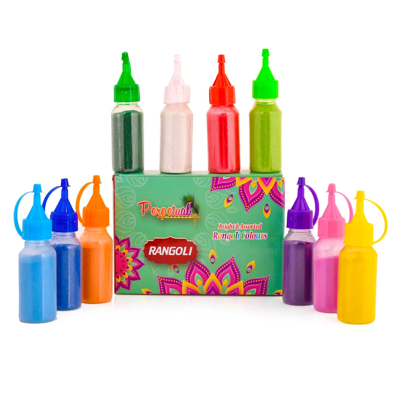  CraftVatika Rangoli Colour Powder Tube Kit Diwali