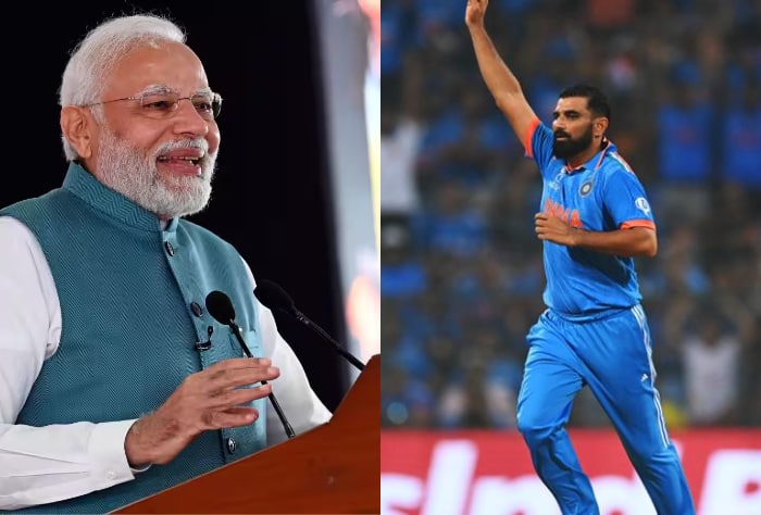 PM Modi, Prime Minister Narendra Modi, Prime Minister Narendra Modi praises Mohammed Shami, Prime Minister Narendra Modi congratulates Team India, Prime Minister Narendra Modi on Inida's win over New Zealand, ODI World Cup 2023, ODI World Cup 2023 semi-final, ODI World Cup 2023 final, IND vs NZ, India vs New Zealand, India beat New Zealand, Mohammed Shami, Mohammed Shami news, Mohammed Shami updates, Mohammed Shami wickets, Mohammed Shami World Cup wickets, Mohammed Shami ODI World Cup 2023 wickets, Mohammed Shami 7 wickets, Mohammed Shami 7 wickets vs New Zealand, Mohammed Shami vs New Zealand, Virat Kohli, KL Rahul, Rohit Sharma, Shubman Gill, Shreyas Iyer, Jasprit Bumrah