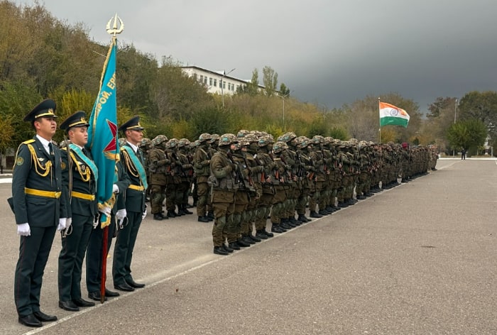 India, Kazakhstan, Joint Exercise, KazInd-2023, Otar, Indian Army, Indian Air Force, IAF, Exercise KAZIND-2023, DOGRA Regiment, Regional Command South, Kazakh Ground Forces, Exercise PRABAL DOSTYK, Exercise KAZIND, Counter Terrorism operations, United Nations, Counter Unmanned Aerial System Operations