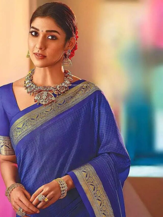 The Navy Blue Saree, 7 Perfect Ones for Your Wedding!