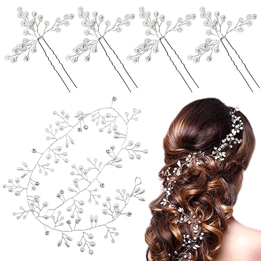 Hair Flare 2207 Pearl Made Artificial Bridal Hair Pin Accessories