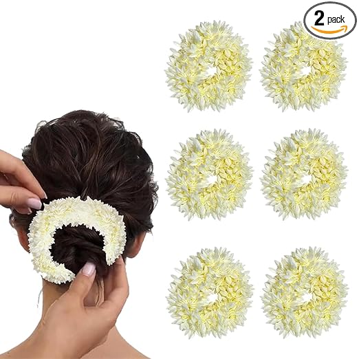 TEMPERIA (2 pcs) Scented Mogra Gajra Hair Accessories