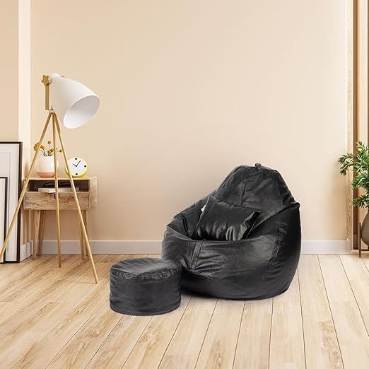 Buy Kushuvi Bean Bag Chair & Footrest (With Beans) at Best Price in India