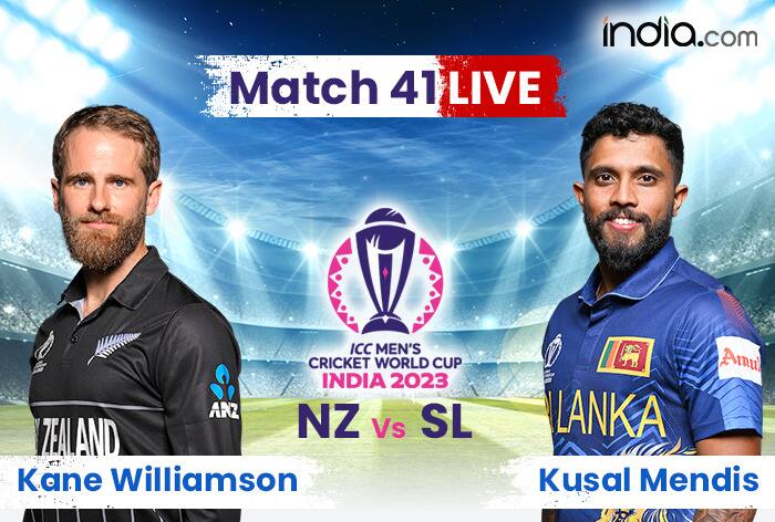 New Zealand vs Sri Lanka live score, New Zealand vs Sri Lanka live cricket score, New Zealand vs Sri Lanka live blog, New Zealand vs Sri Lanka live updates, New Zealand vs Sri Lanka playing XIs, New Zealand vs Sri Lanka ODI World Cup 2023, NZ vs SL, NZ vs SL live score, NZ vs SL live cricket updates, NZ vs SL live blog, NZ vs SL live match updates, NZ vs SL ODI World Cup 2023 live updates, Rachin Ravindra, Kane Williamson, Trent Boult, Tom Latham, Angelo Mathews, Kusal Mendis, Sadeera Samrawickrama, Charith Asalanka