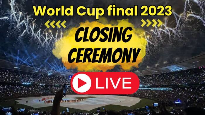 Live Buzz Closing Ceremony Odi Wc Final 2023 Laser Show Taking Place 1200