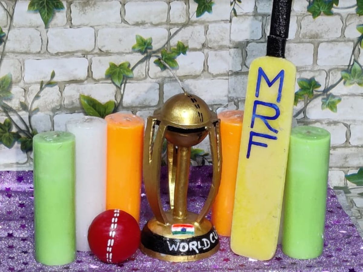 World Cup Trophy 2023 Replica Made By Candle Artist In Kolkata Ahead Of Ind Vs Aus Final