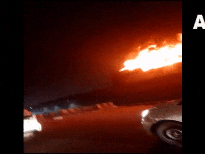 Fire in Sleeper Bus