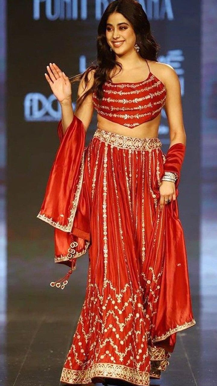 11 Trendy Non-Bridal Red Lehenga Designs For Girls