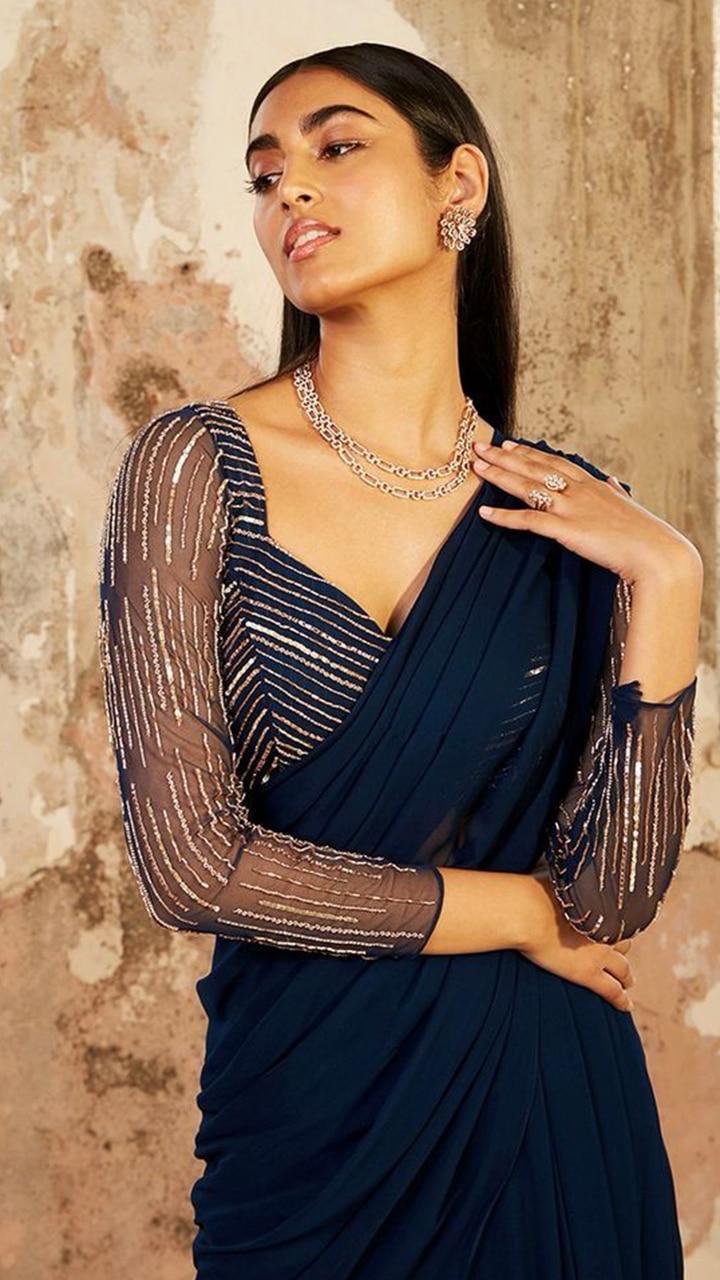 sheer blouse for saree