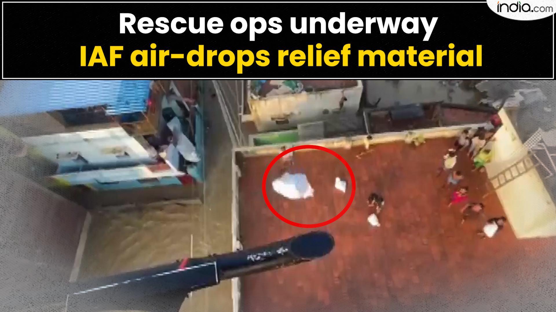 Tamil Nadu Rain Aftermath Rescue Ops Underway Iaf Air Drops Relief Material 4860