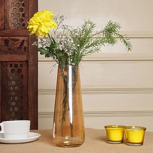 BS AMOR Glass Vase for Decor Flower Vases for Centerpieces