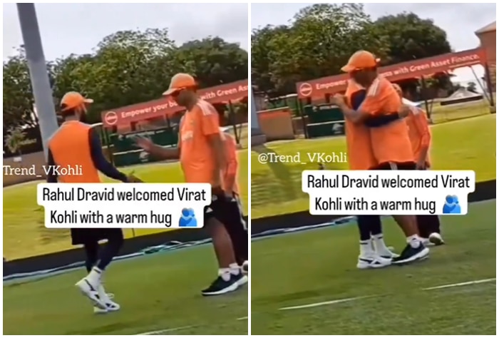 Rahul Dravid Welcoming Virat Kohli With A Hug Ahead Of Boxing Day Test Goes Viral Watch 9683