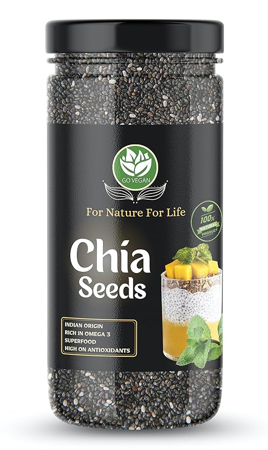 Go Vegan Chia Seeds for Weight Loss - 500gm 