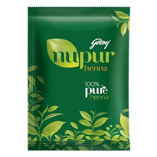 Godrej Nupur 100% pure henna powder for hair coloring