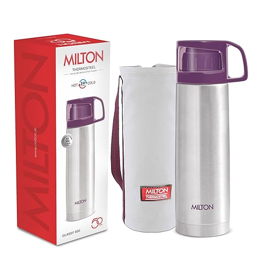 Milton 500 Thermosteel 24 Hours Hot and Cold Water Bottle, 500 ml