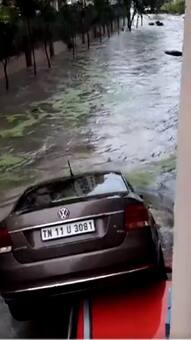 Chennai Cyclone Michaung: 10 Horrifying Visuals as Car Washes Away in Heavy Rainfall