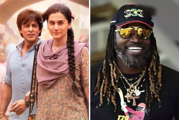 SRK’s Lutt Putt Gaya Gets a Cricket Twist As Chris Gayle Shakes a Leg on Dunki’s Song – Watch