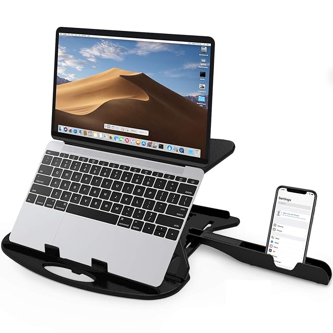 STRIFF Adjustable Laptop Tabletop Stand Patented Riser Ventilated Portable Foldable