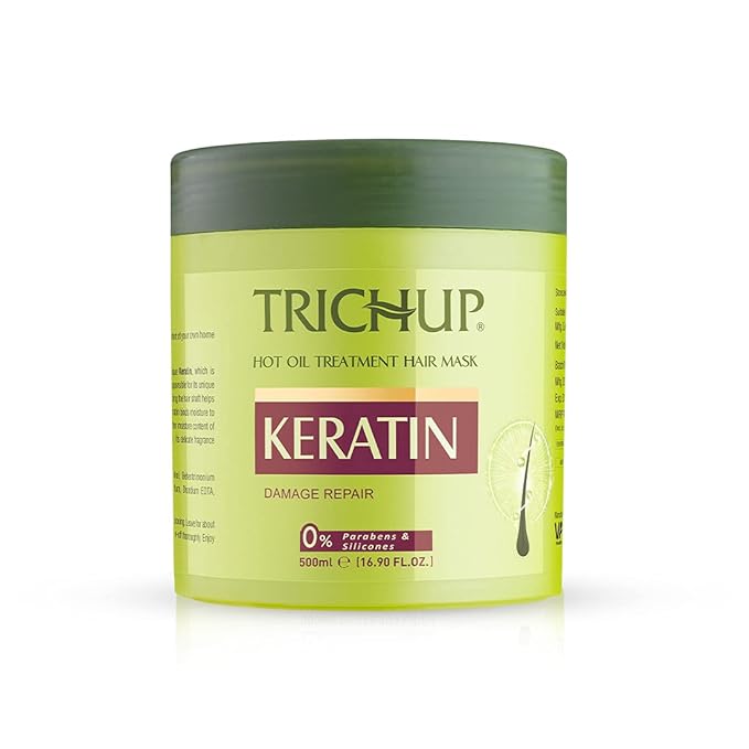 Trichup Keratin Hair Mask 500ml - For Intense Damaged Hair Repair