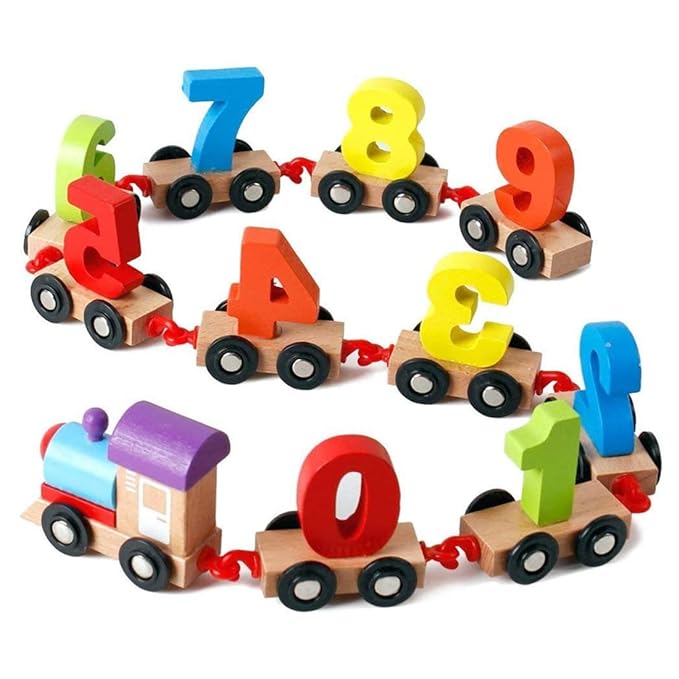 Wembley Wooden Puzzle Train Toys for Kids Set 