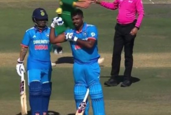 Sanju Samson Slams Maiden ODI Century During India Vs South Africa 3rd ODI