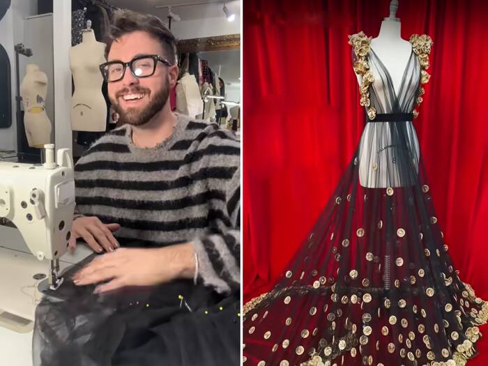 Viral: US Designer Crafts a Stunning Dress Out of Expired Condoms, Internet Buzzes With Reactions- WATCH