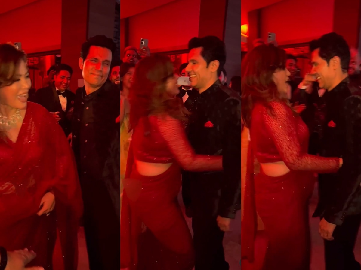 Randeep Hooda and Lin Laishram Teases Their Heart Out To Patakha Guddi Song During Their Wedding Reception Watch Viral Video