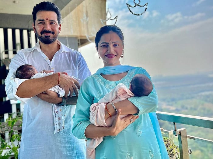 Rubina Dilaik, Abhinav Shukla Introduce Their Twin Daughters, First PICS Will Melt Your Heart