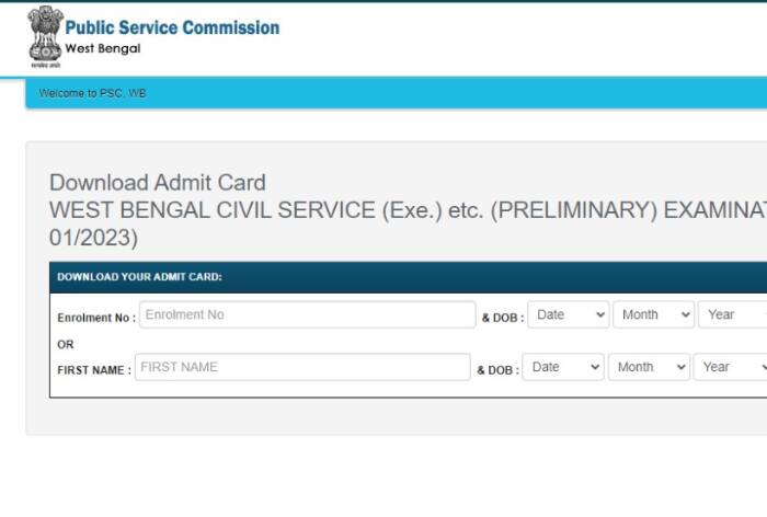 WBPSC WBCS Prelims Admit Card 2023(OUT): Check Exam Schedule, Paper Pattern, Instructions