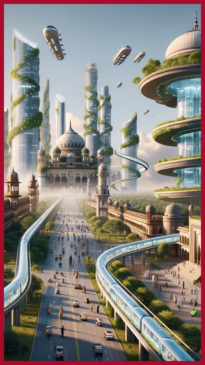 Lucknow Ai Vector 100 साल बाद कैसा दिखेगा लखनऊ, AI ने बना दी तस्वीर; आप भी देखें