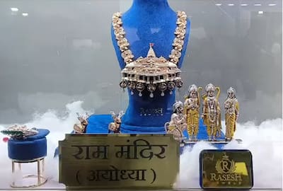 WATCH: Surat-Based Jeweller Designs Magnificent Necklace On Ayodhya Ram  Mandir-Theme With 5000 Diamonds