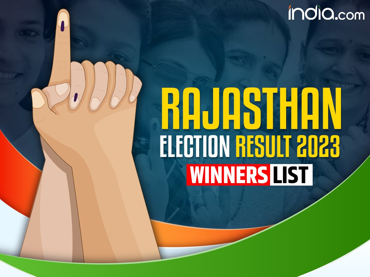 Rajasthan Assembly Election Results 2023: Constituency Wise Winners List