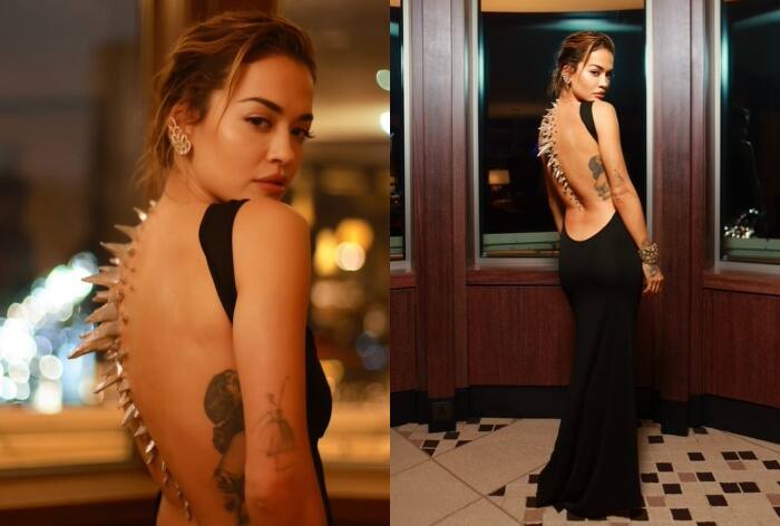 Rita Ora Spikes Fashion Game With Edgy Silver Spine and Backless Gown, Fans Say, 'Godz-Ora in Fashion City' - Check Reactions