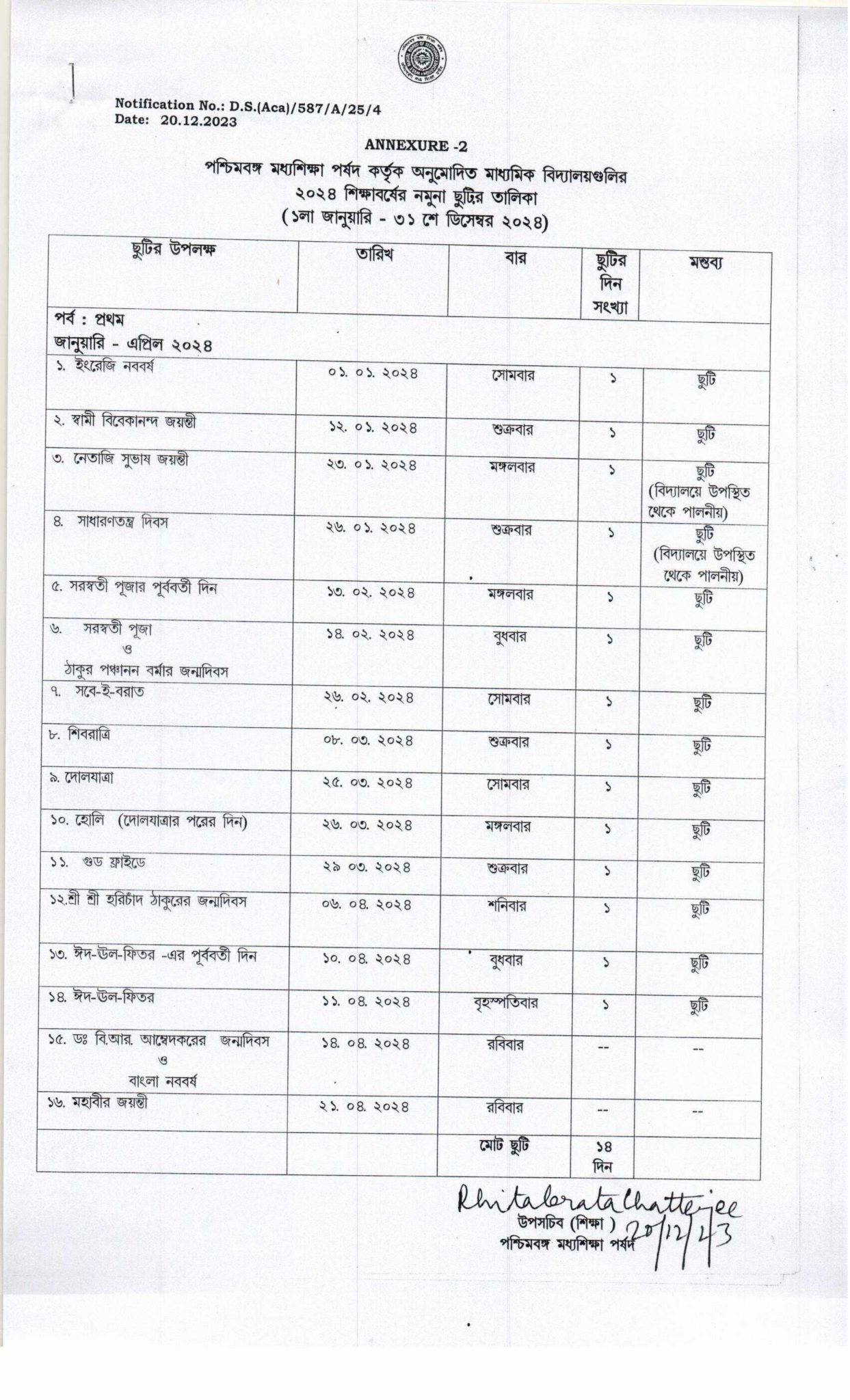 West Bengal Holiday List 2024 Released; Check Dates Here