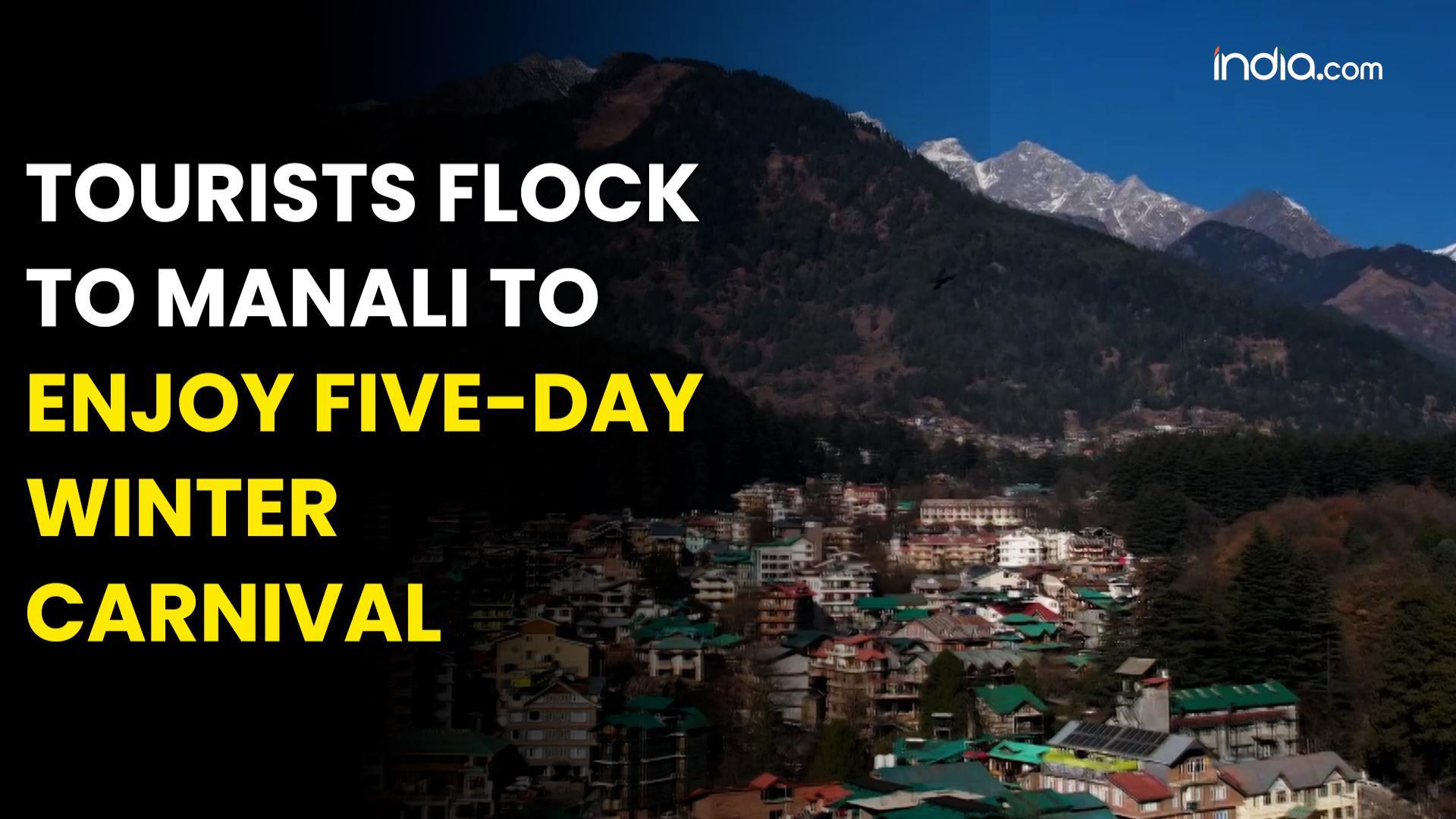 Tourists flock to Manali to enjoy fiveday winter carnival