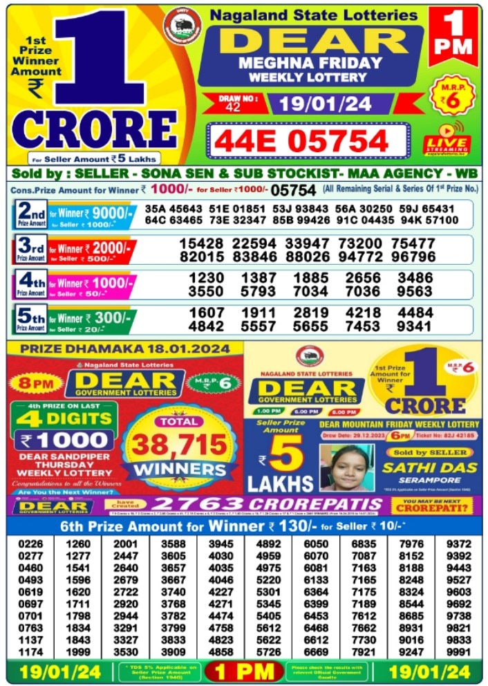 Friday lotto draw clearance schedule