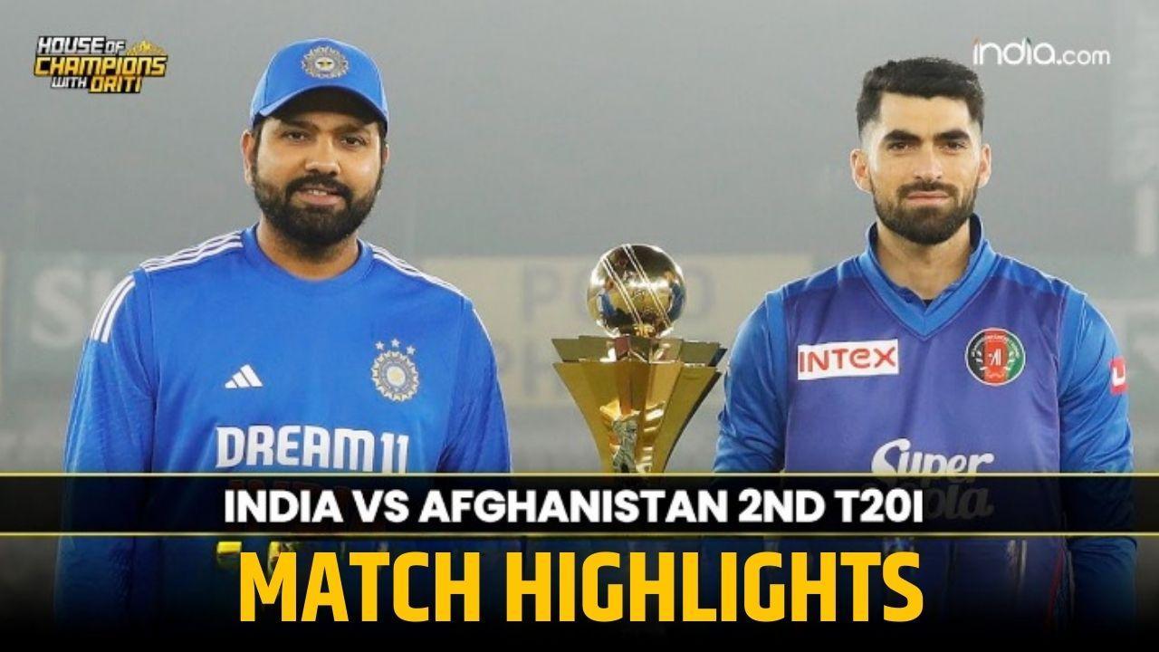 India VS Afghanistan 2ND T20 Match Highlights 2024 IND VS AFG