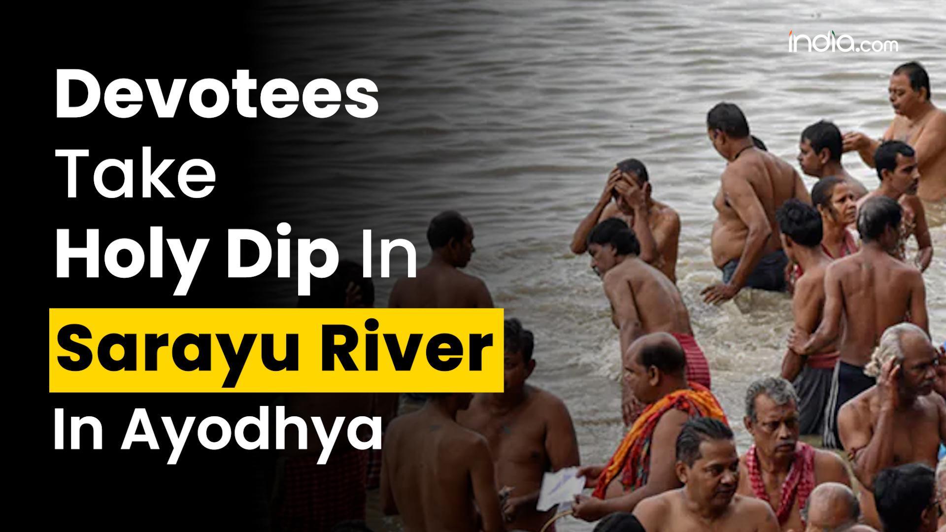 Ayodhya: Devotees Take Holy Dip In Sarayu River In Ayodhya | India.com | India.com