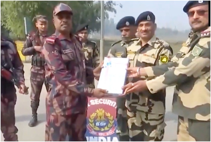 BSF Exchanges Sweets With Border Guard Bangladesh At Internatioanal ...