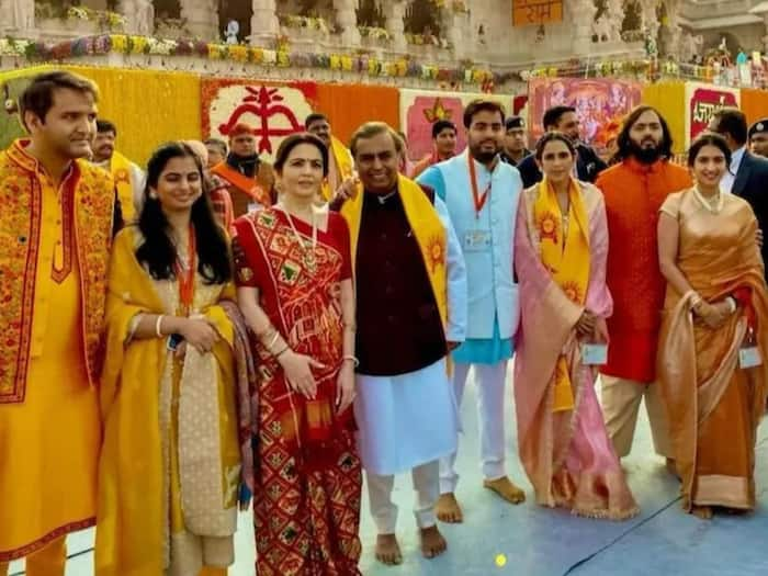 Ambani Family At Ayodhya Ram Mandir Pran Pratishtha