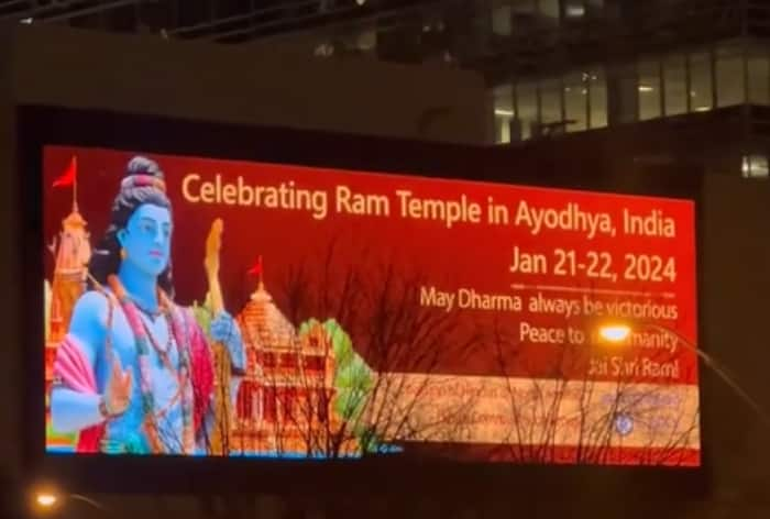 Ayodhya Ram Mandir Ceremony: Video Showing Billboards Celebrating Ram Temple In Atlanta, US Goes Viral | Check Here