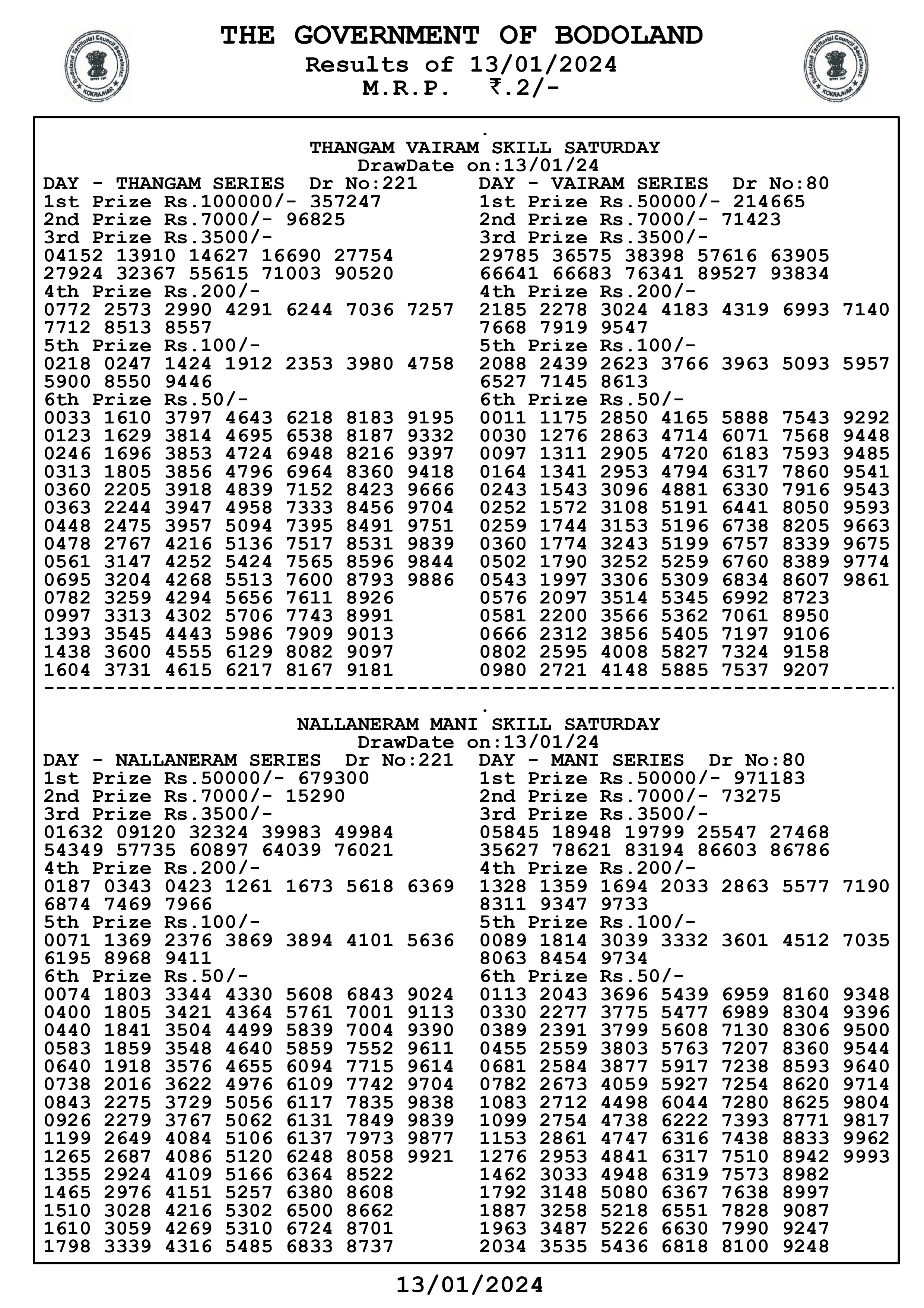 Gold lotto results clearance 3963