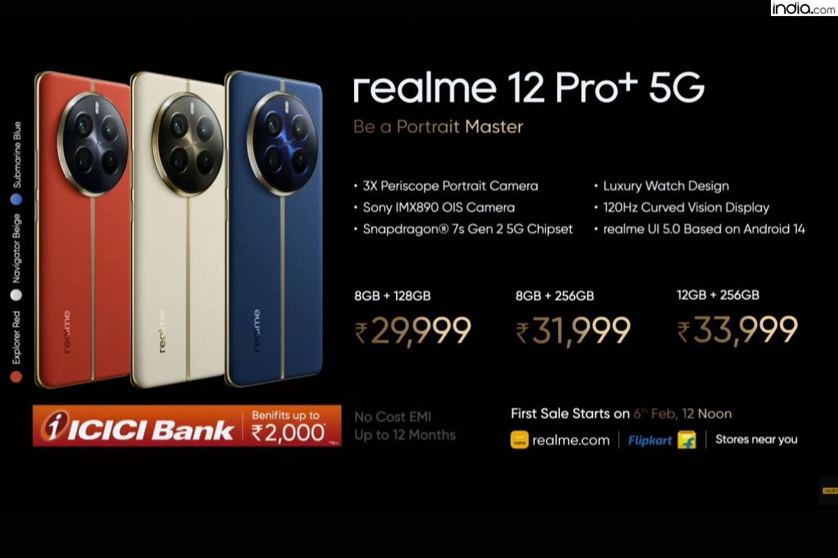 Realme 12, 12 Pro+ Launched in India: Check Complete Features,  Specifications, Price Details Here