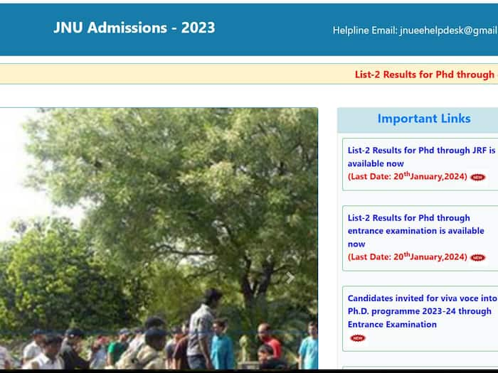 JNU PhD Admission 2024 जेएनयू ने जारी किया PHD एडमिशन के लिए दूसरी